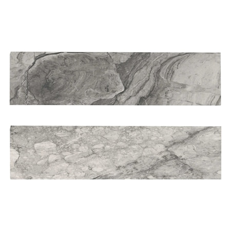Msi Kaya Onda Gray 3 In. X 24 In. Bullnose Polished Porcelain Floor And Wall Tile, 10PK ZOR-PT-TR-0235